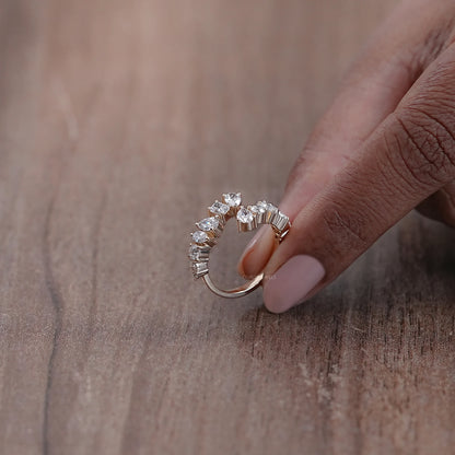 Multi Shape Diamond Eternity Band Rings