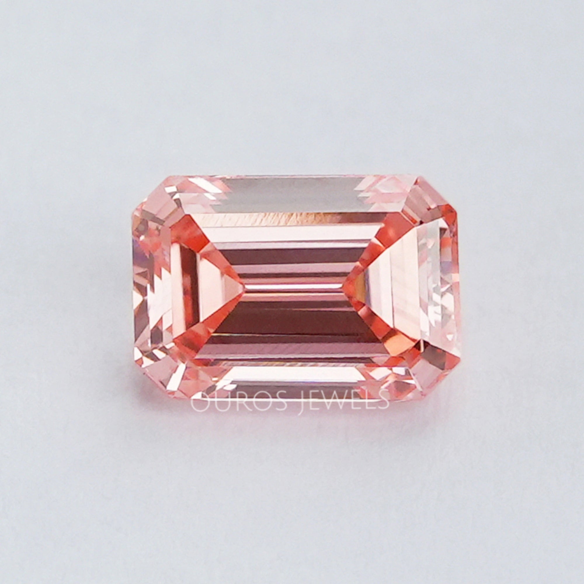 1.05 Carat Pink Emerald Cut Lab Diamond