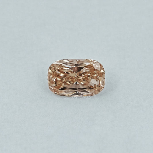 Elongated Cushion Cut Champagne Diamond Loose