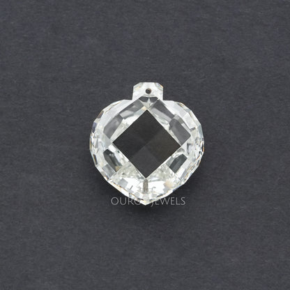 5.25 Carat Rose Cut Heart Lab Grown Diamond