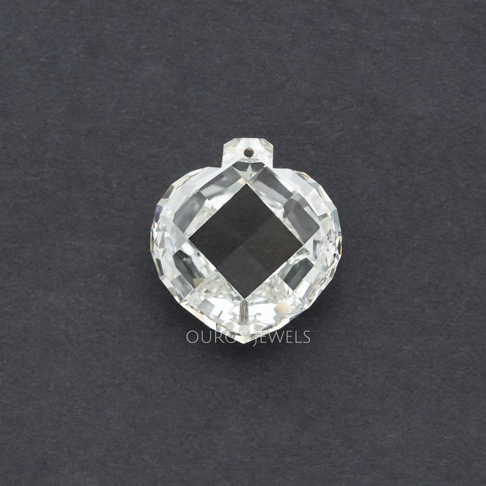 Rose Cut Heart Lab Grown Diamond