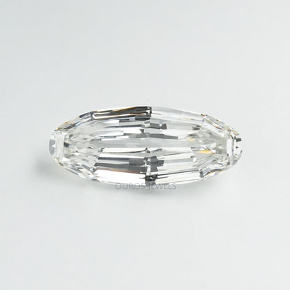 Step Cut Long Oval Lab Grown Diamond Loose
