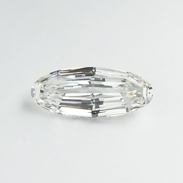 Step Cut Long Oval Lab Grown Diamond