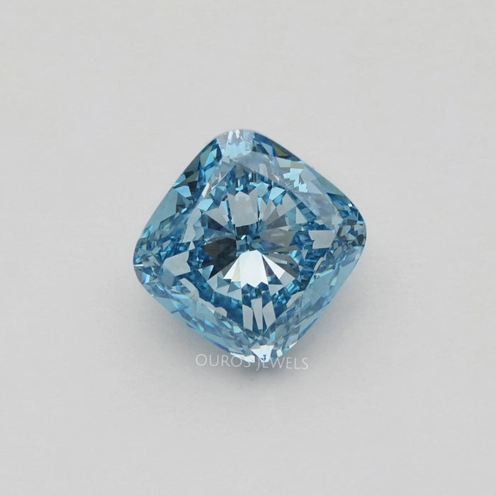 5.00 CT Aquamarine Cushion Cut Diamond