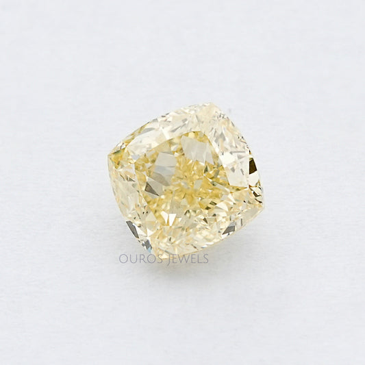 Fancy Vivid Yellow Cushion Loose Lab Grown Diamond