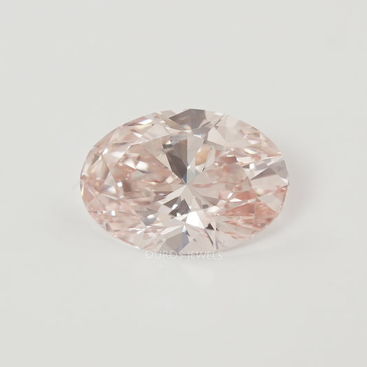 Oval Shape Fancy Intense Pink Lab Grown Diamond