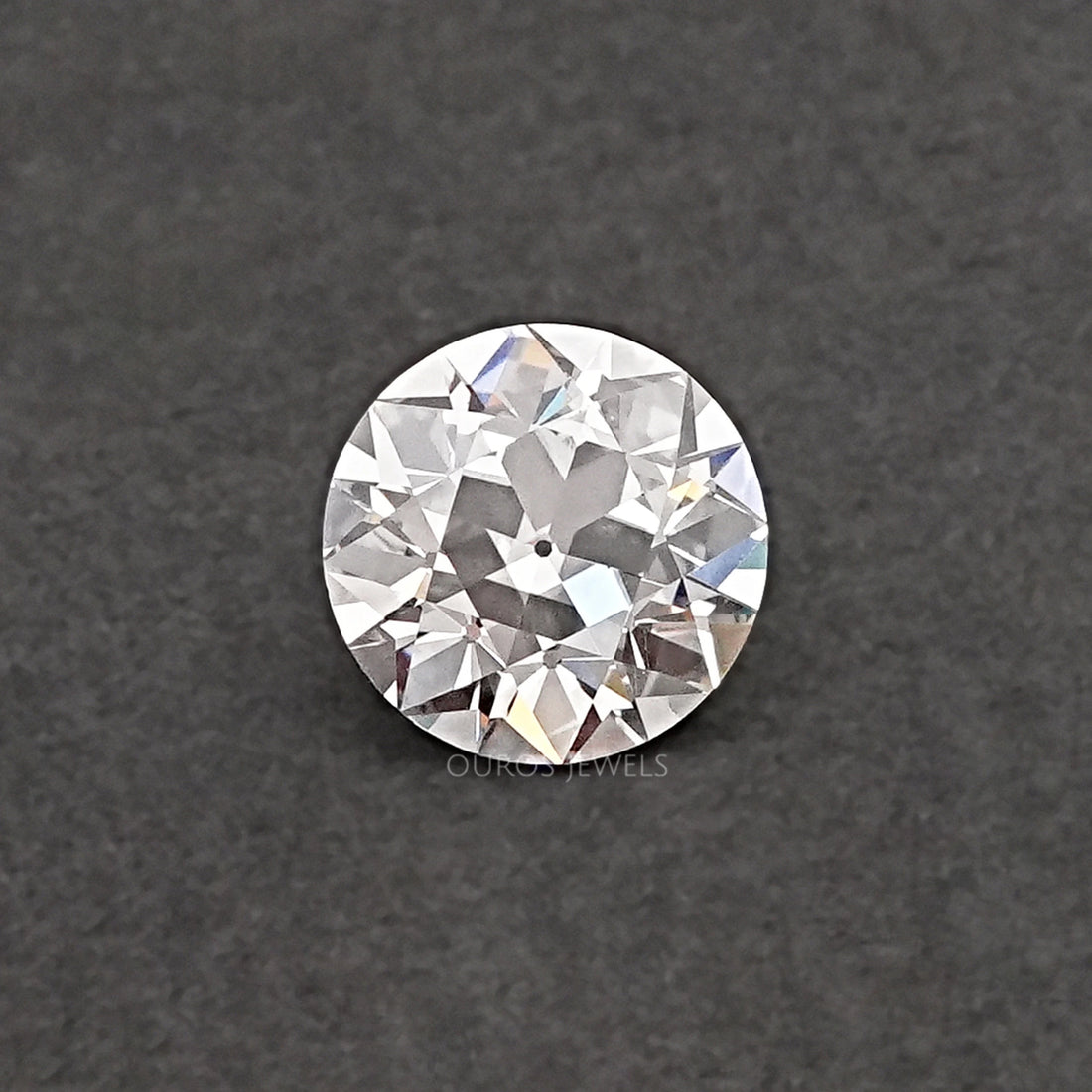 Flower Pattern Old European Round Cut Diamond GH Loose
