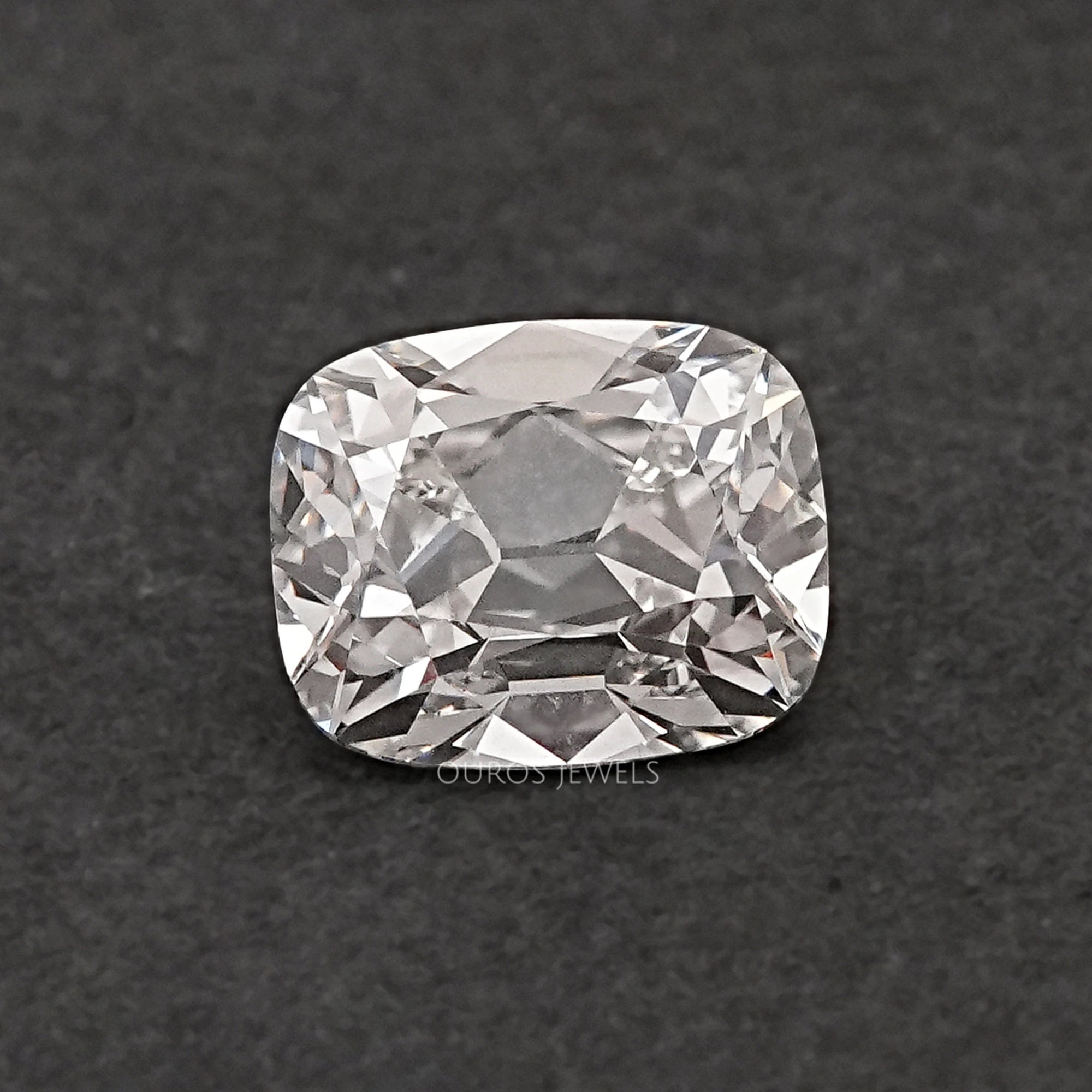 Old Mine Cushion Cut Lab Grown Diamond GH