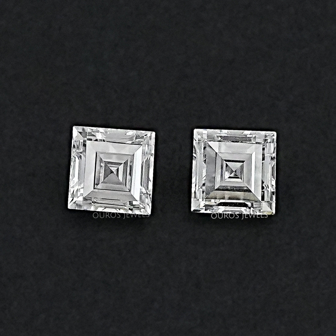 Carre Cut Lab Grown Matching Pair Diamond Loose