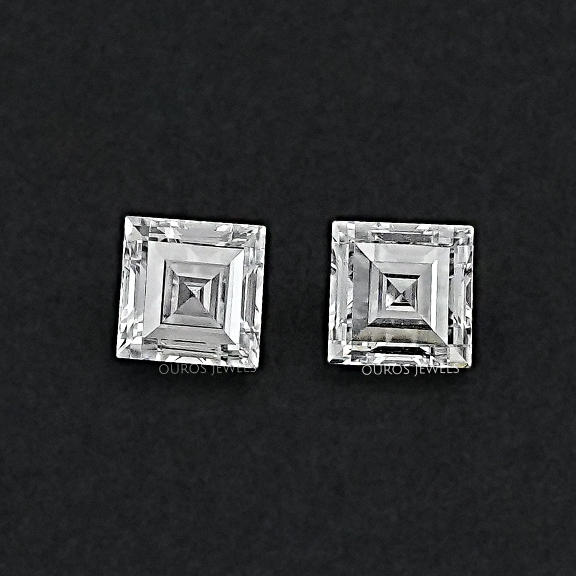 Carre Cut Lab Grown Matching Pair Diamond Loose