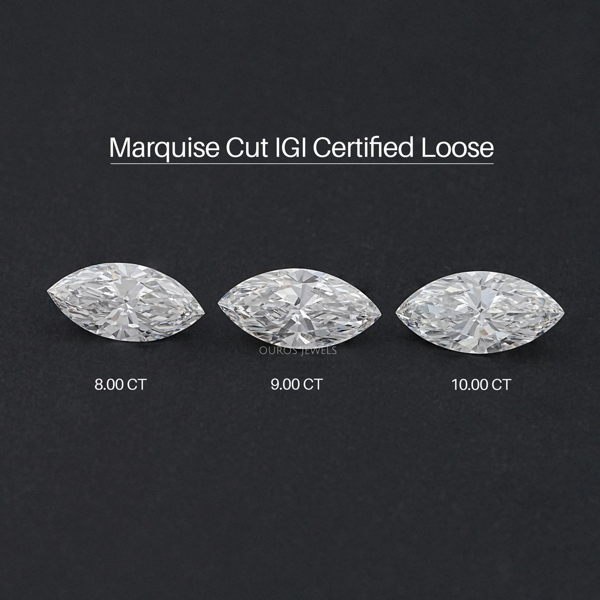 Certified Marquise Cut Lab Grown Diamond Loose