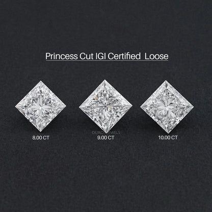 Cerified Princess Cut Lab Grown Diamond