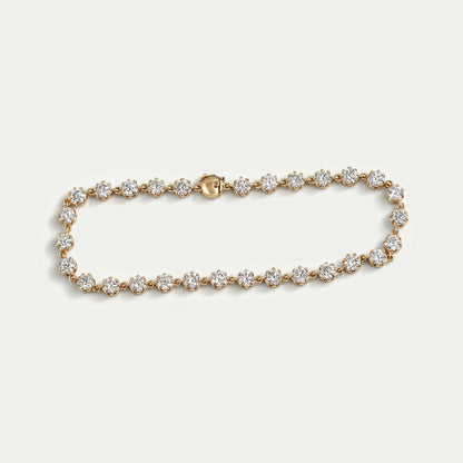 Old European Round Cut Lab Diamond Bracelet
