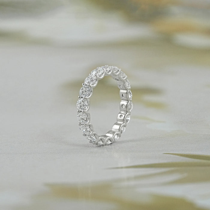 Antique Old Mine Cut Diamond Full Eternity Band