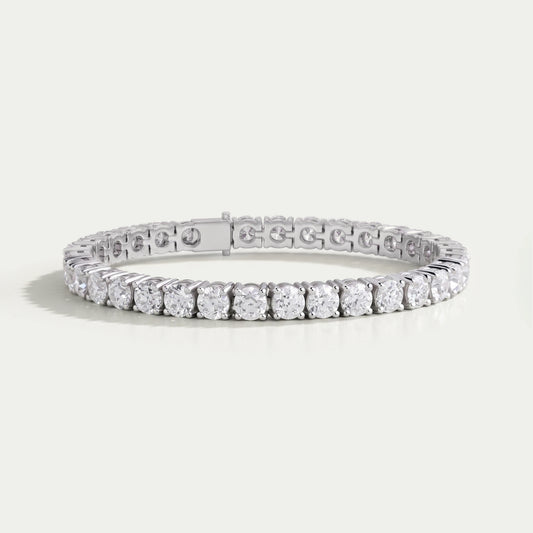Old European Round Cut Lab Diamond Tennis Bracelet

