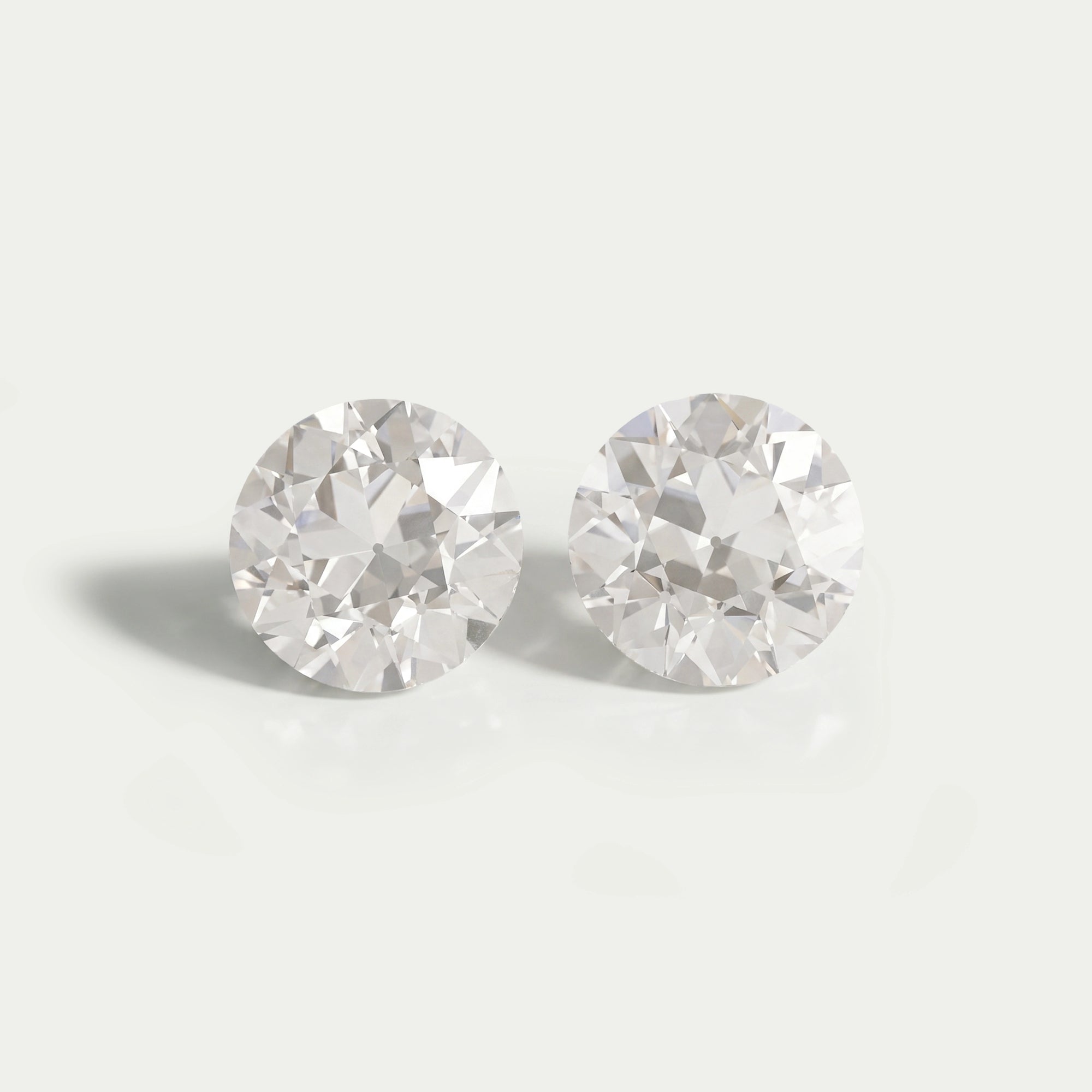Old European Round Lab Diamond Pair Loose