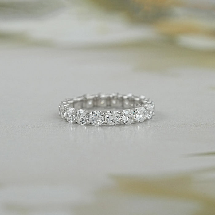 Antique Old Mine Cut Diamond Full Eternity Band