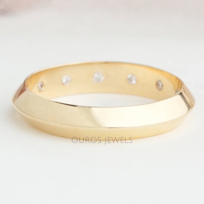 Men's Hidden Lab Grown Diamond Wedding Band