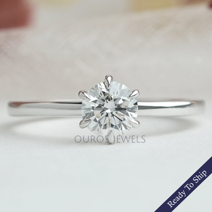 Round Solitaire Diamond Engagement Ring