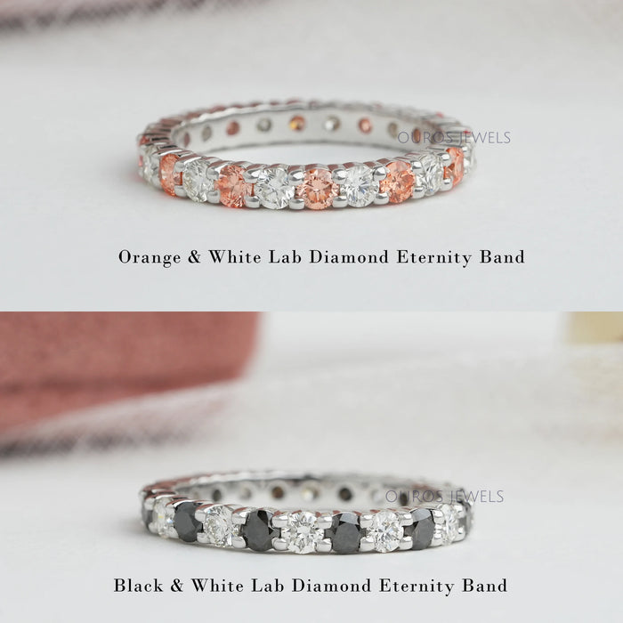 2.50 MM Round Cut Lab Diamond Eternity Wedding Band