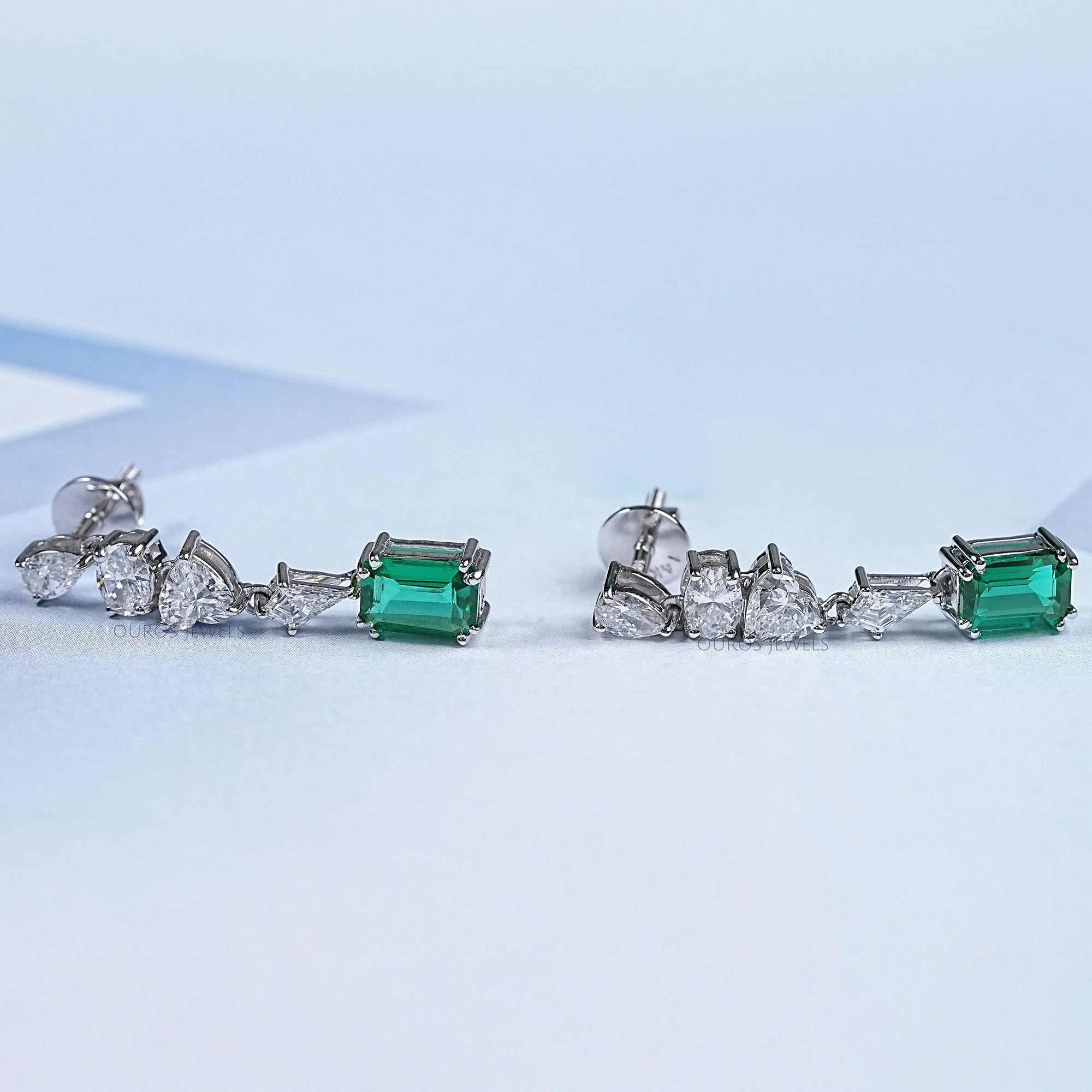 Gemstone Diamond Drop & Dangle Earrings Earring