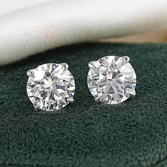 Round Cut Lab Diamond Stud Molly Sims - 96th Annual Academy Awards Earrings