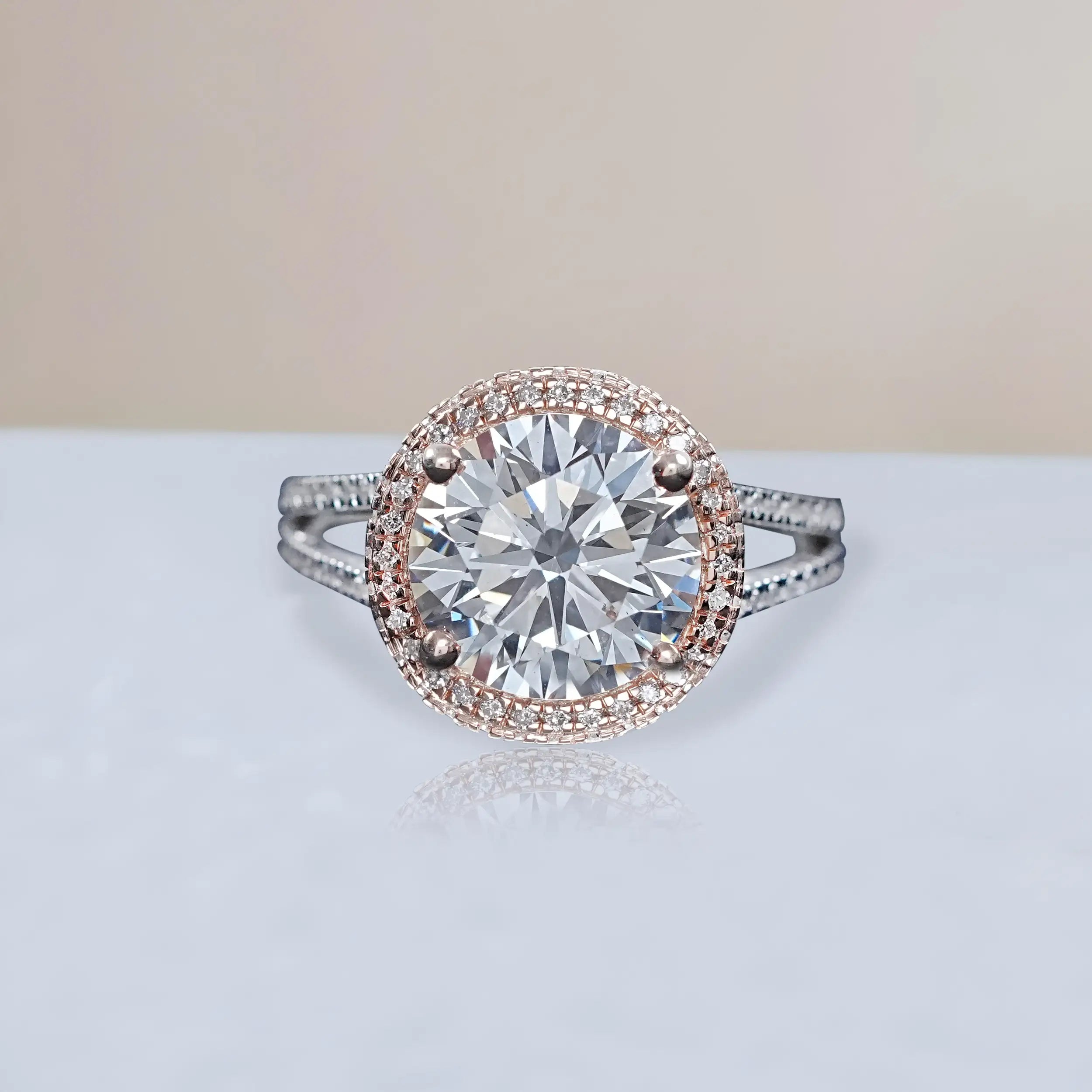 Round Cut Diamond Ring- Katie Holmes Edition