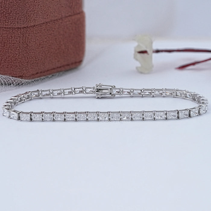 East West Radiant Lab Diamond Tennis Bracelet 