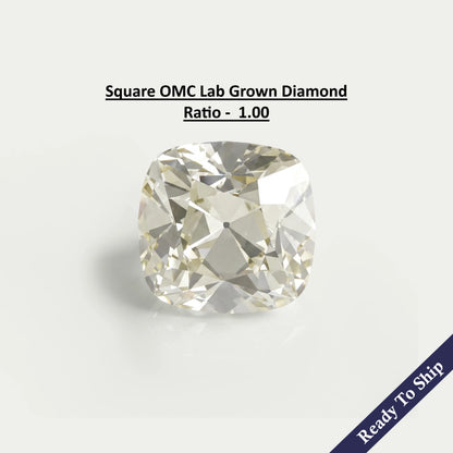 Square Old Mine Cushion Lab Grown Loose Diamond Loose