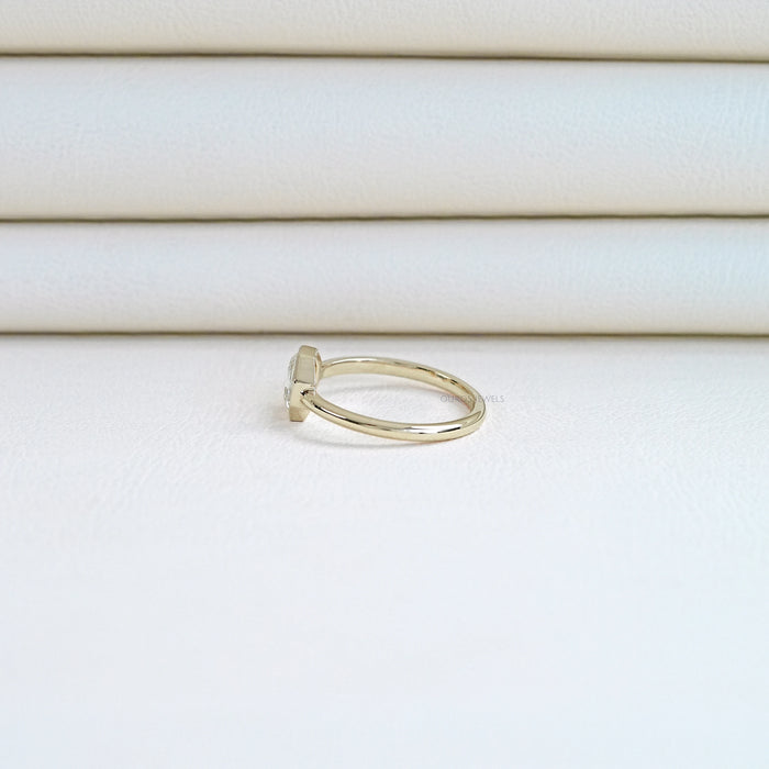 Octagon Portrait Cut Lab Diamond Solitaire Ring