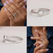 Collage pf octagon shape portrait cut diamond engagement ring