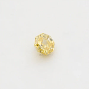 1.25 Carat Yellow Octagon Cut Lab Grown Diamond