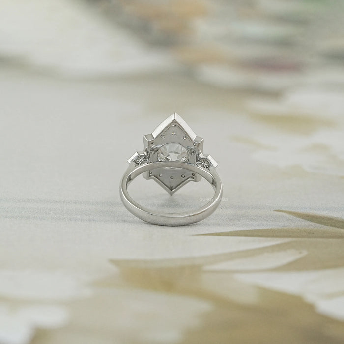 Old European Round Cut Bezel Set Vintage Engagement Ring