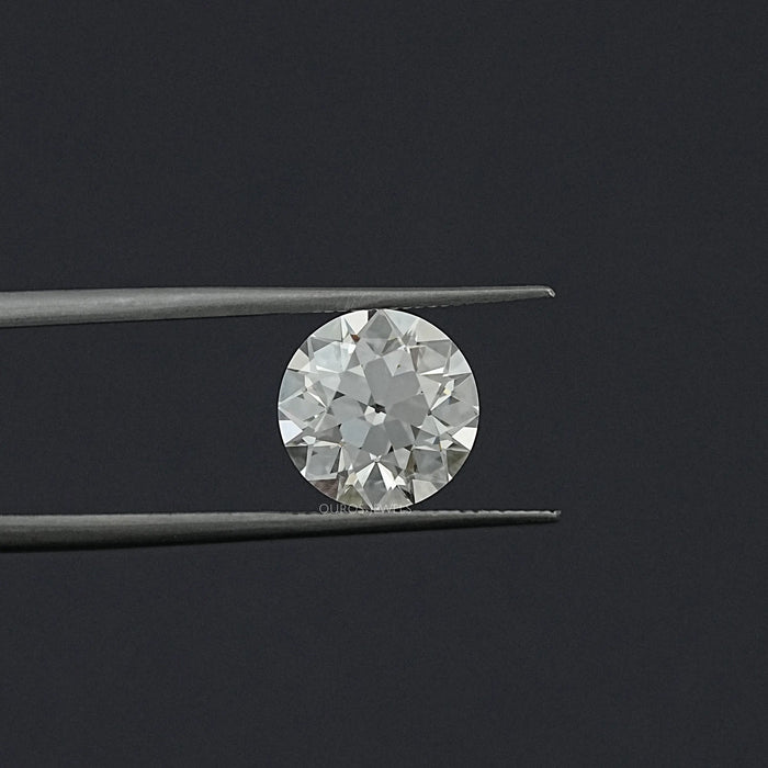 Flower Pattern Old European Round Cut Loose Diamond