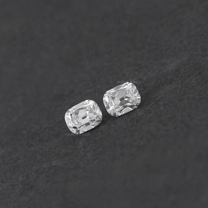 Lab Diamond Old Mine Cushion Matching Pair