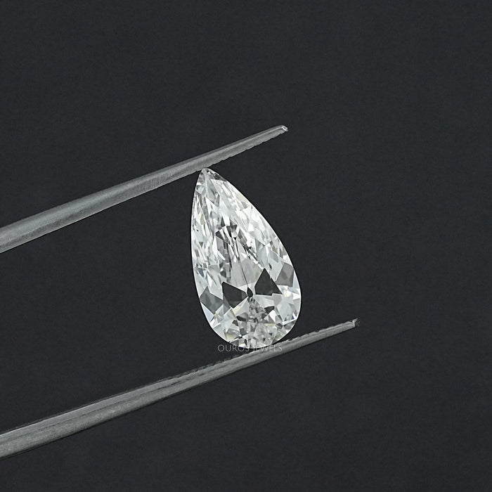 2.10 CT Old Mine Pear Cut Lab Grown Loose Diamond