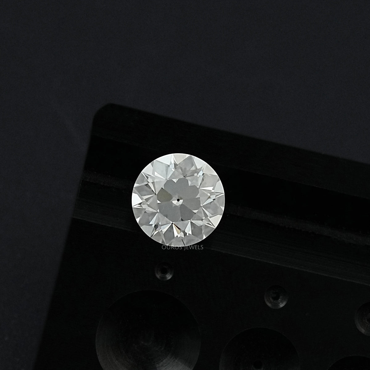 Flower Pattern Old European Round Cut Loose Diamond Loose