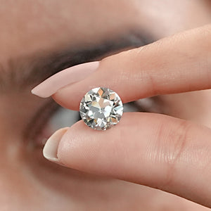 Flower Pattern  Old European  Round  Cut  Diamond