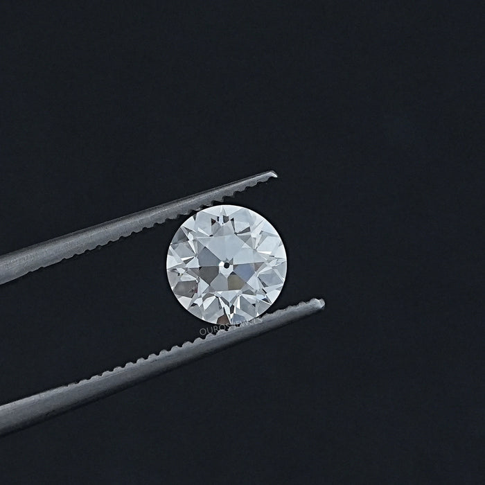 Flower Pattern Old European Round Cut Diamond
