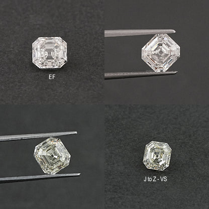 Old Mine Asscher Cut Lab Grown Diamond Loose