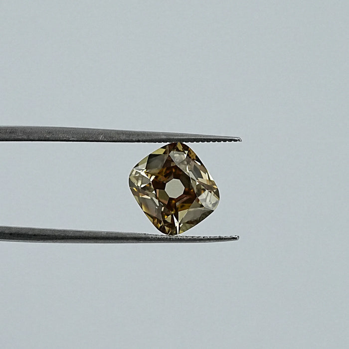 3.00 CT Champagne Old Mine Cushion Lab Grown Loose