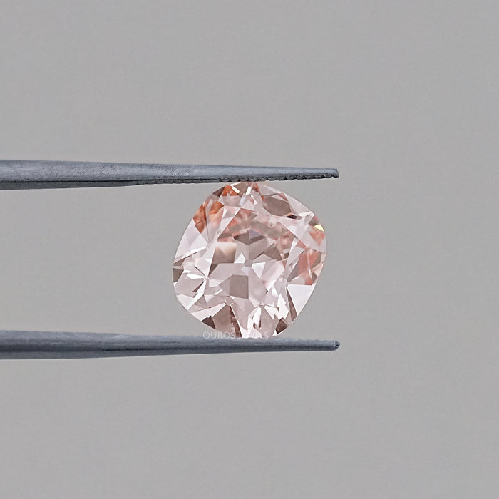 Fancy Vivid Pink Old Mine Cushion Lab-Diamond