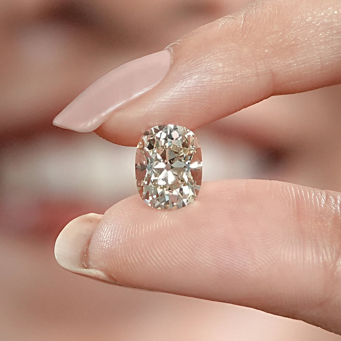 Old Mine Cushion Cut Lab Created Diamond