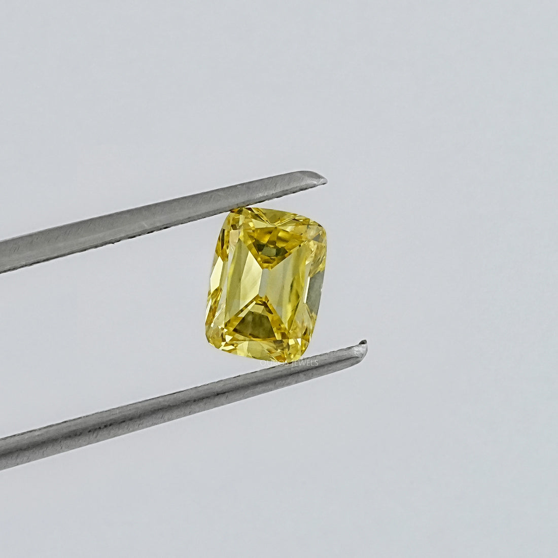 Yellow Old Mine Cushion Lab Grown Loose Diamond Loose
