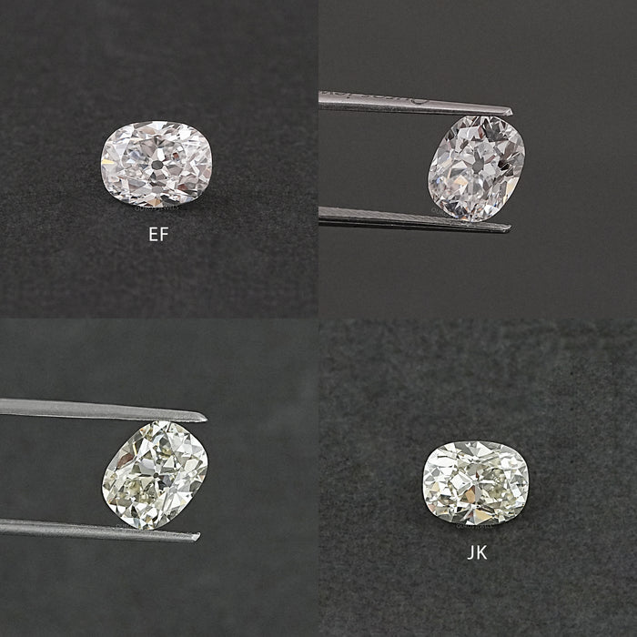 Old Mine Cushion Cut Lab Created Diamond