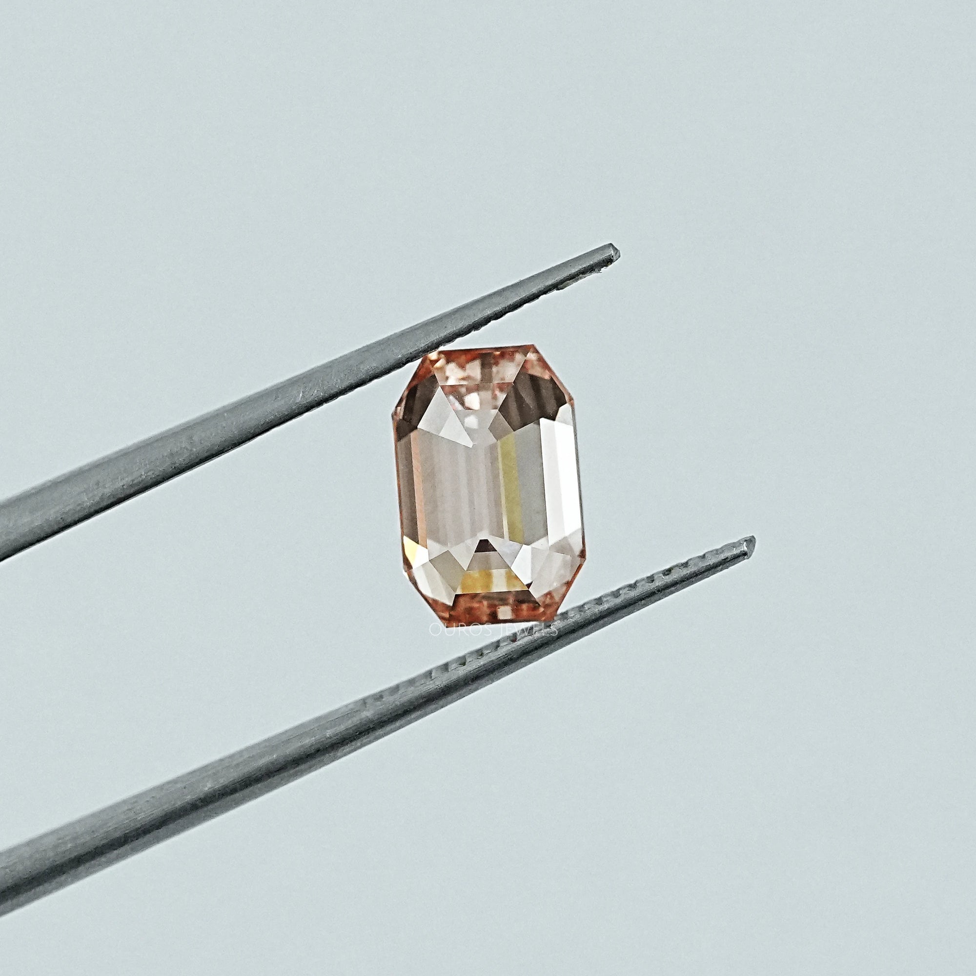 Champagne Old Mine Emerald Lab Grown Diamond Loose