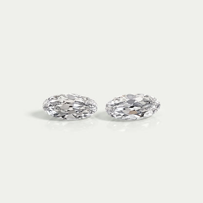 Old Mine Moval Cut Lab Diamond Matching Pair Loose