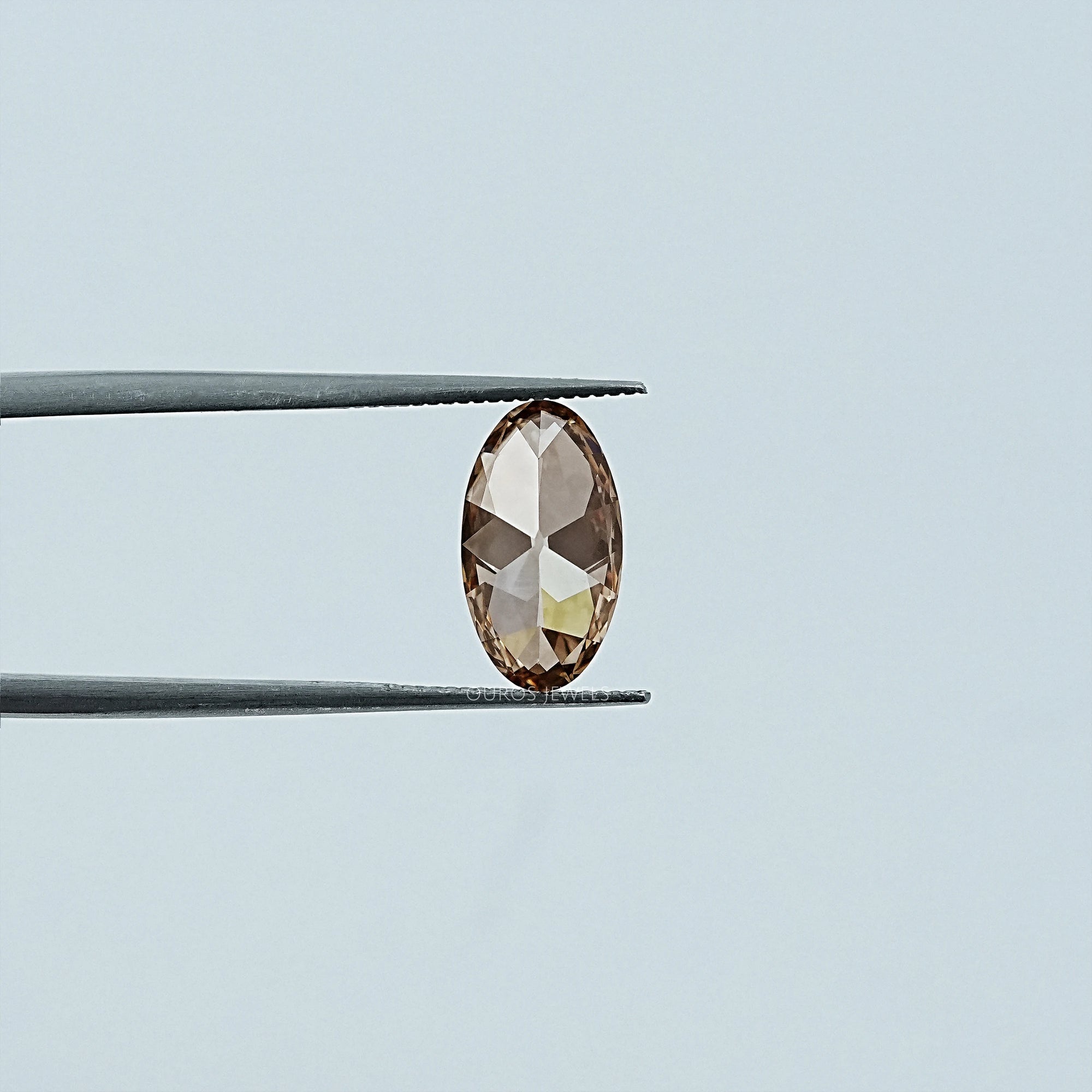 Champagne Old Mine Moval Cut Lab Diamond Loose