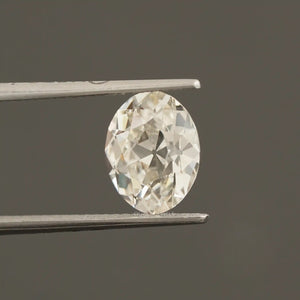 2.50 carat old mine oval cut lab grown diamond