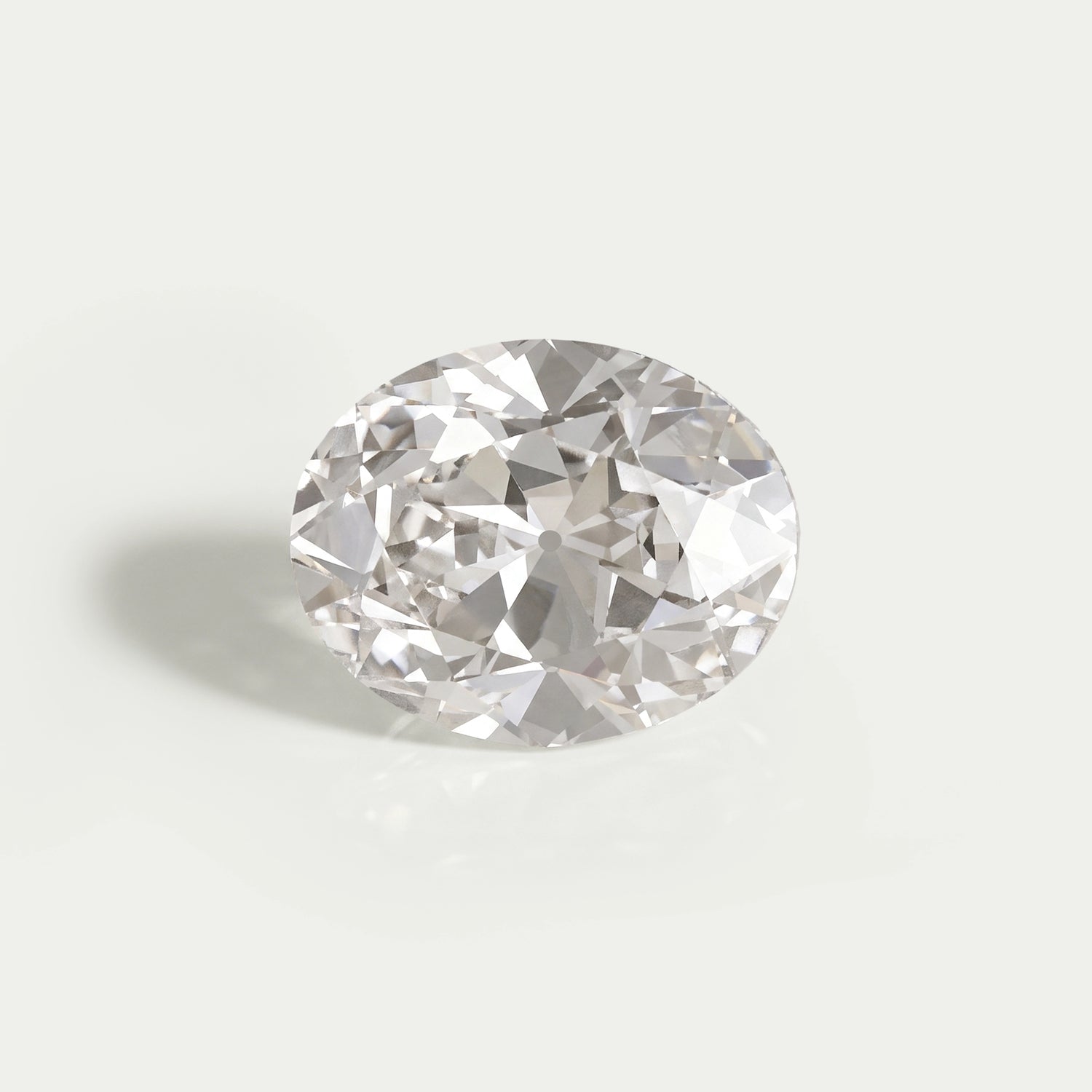Old Mine Oval Cut Lab Grown Diamond Loose